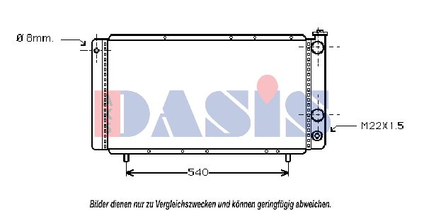 AKS DASIS Radiators, Motora dzesēšanas sistēma 180170N